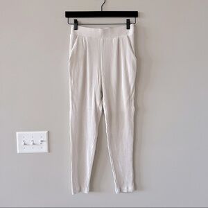 HEATHER by BORDEAUX McKinley Super High Rise Ribbed Leggings - Cream